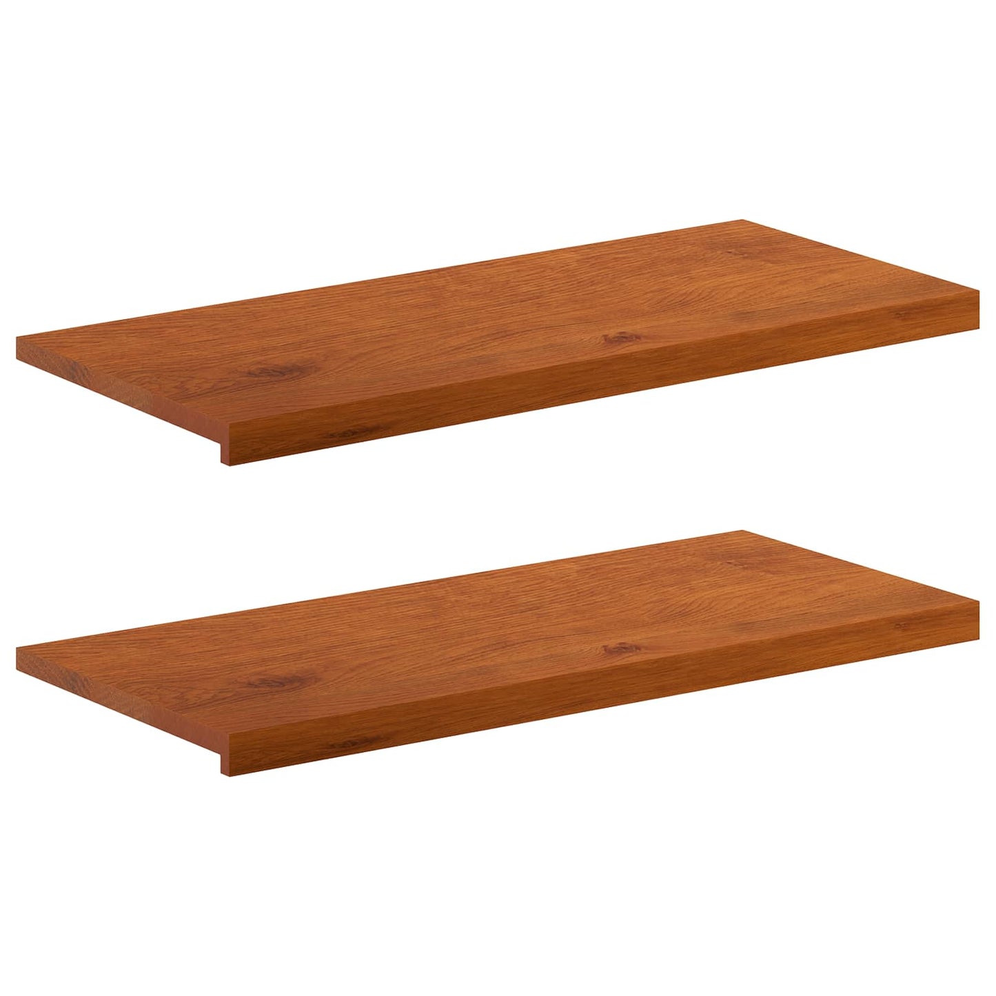 vidaXL Window Sills 2 pcs Brown 100 x 40 x 2 cm Solid Oak Wood