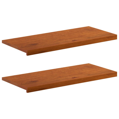 vidaXL Window Sills 2 pcs Brown 100 x 40 x 2 cm Solid Oak Wood