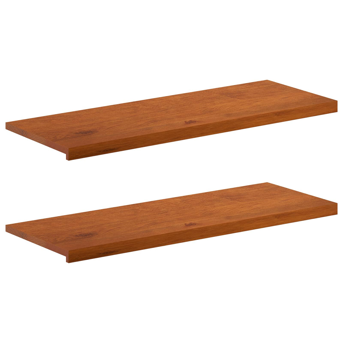vidaXL Window Sills 2 pcs Brown 120 x 40 x 2 cm Solid Oak Wood