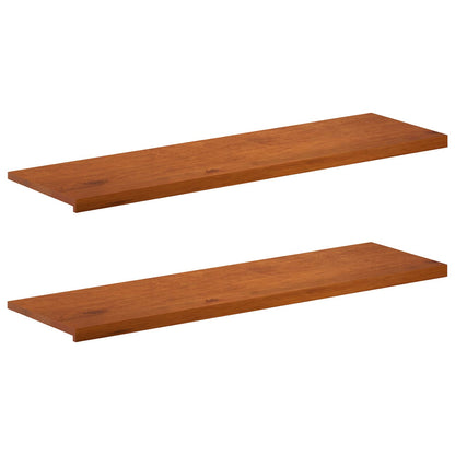 vidaXL Window Sills 2 pcs Brown 140 x 40 x 2 cm Solid Oak Wood