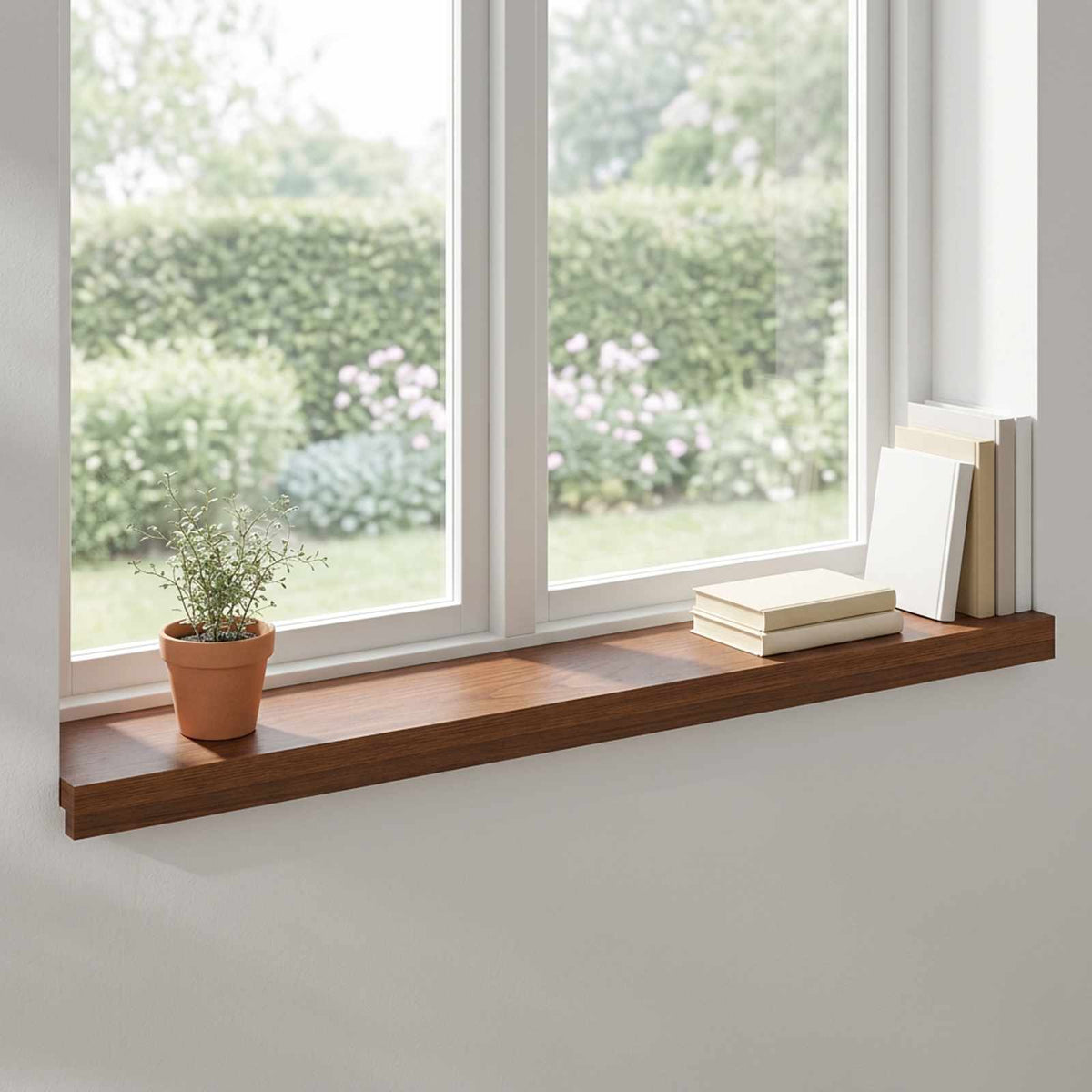 vidaXL Window Sills 2 pcs Dark Brown 90 x 20 x 2 cm Solid Oak Wood