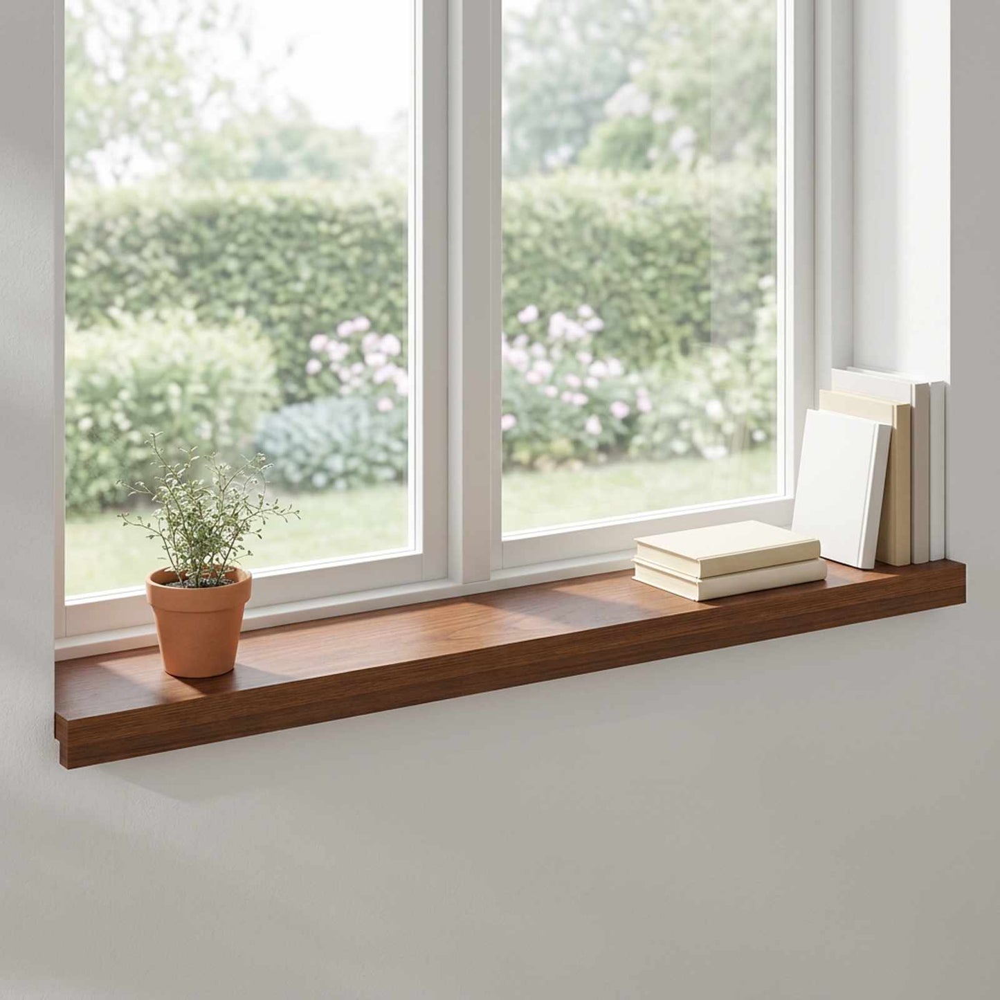 vidaXL Window Sills 2 pcs Dark Brown 80 x 15 x 2 cm Solid Oak Wood