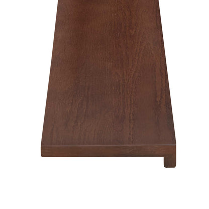 vidaXL Window Sills 2 pcs Dark Brown 120 x 15 x 2 cm Solid Oak Wood
