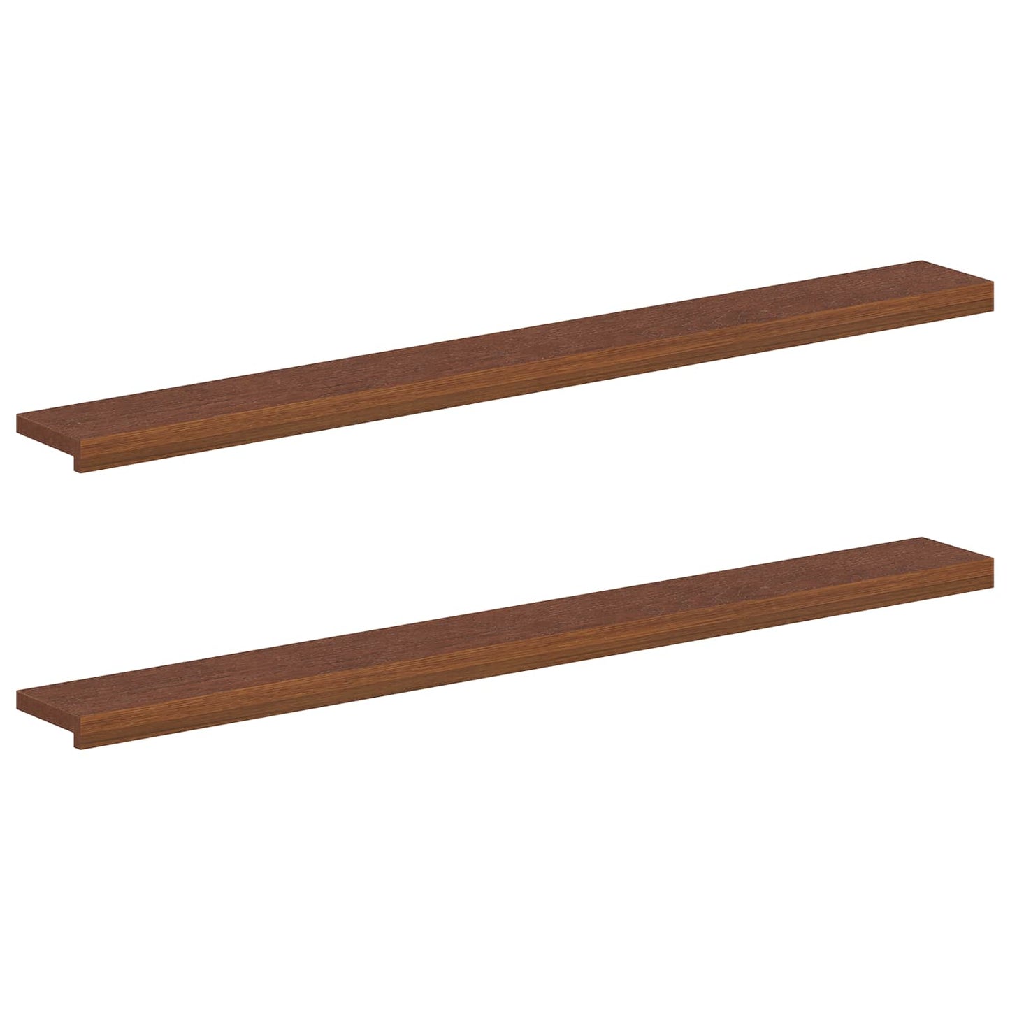 vidaXL Window Sills 2 pcs Dark Brown 160 x 15 x 2 cm Solid Oak Wood
