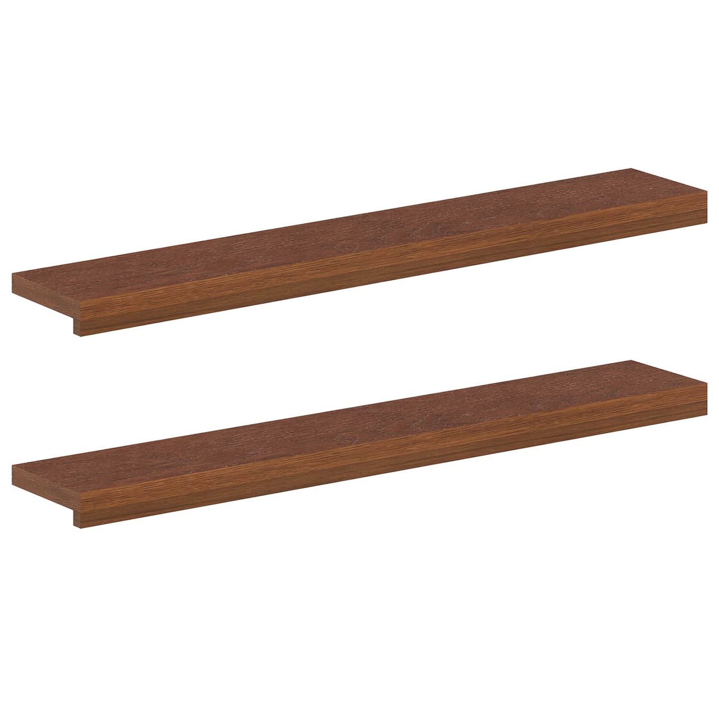 vidaXL Window Sills 2 pcs Dark Brown 90 x 20 x 2 cm Solid Oak Wood