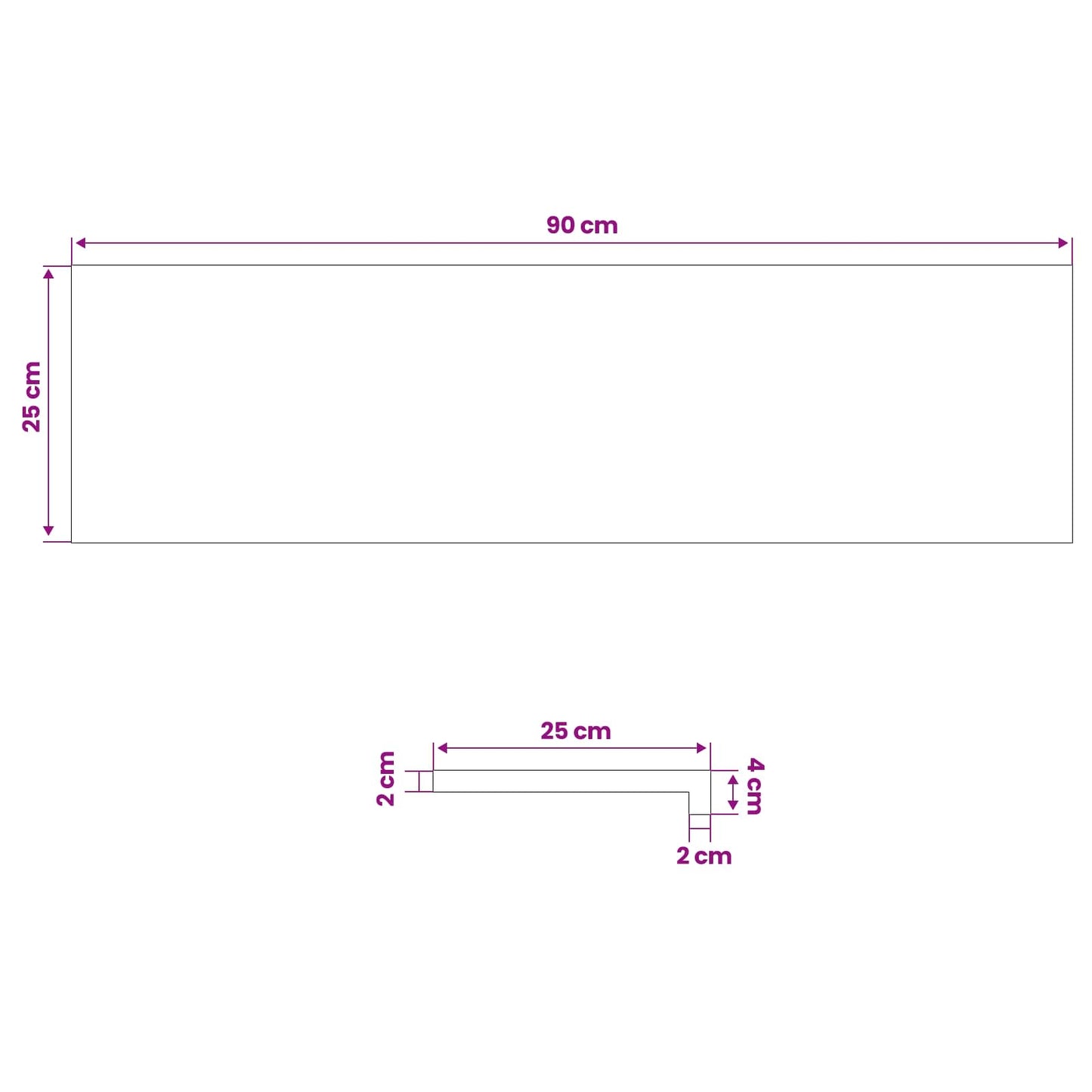 vidaXL Window Sills 2 pcs Dark Brown 90 x 25 x 2 cm Solid Oak Wood