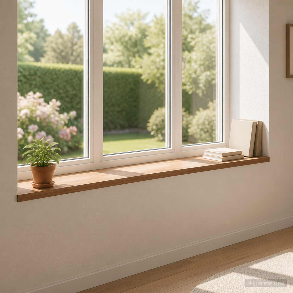 vidaXL Window Sills 2 pcs Dark Brown 160 x 30 x 2 cm Solid Oak Wood