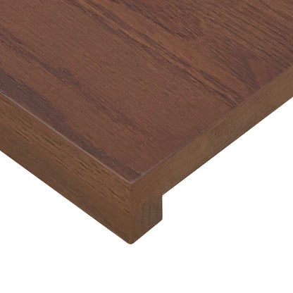 vidaXL Window Sills 2 pcs Dark Brown 90 x 30 x 2 cm Solid Oak Wood