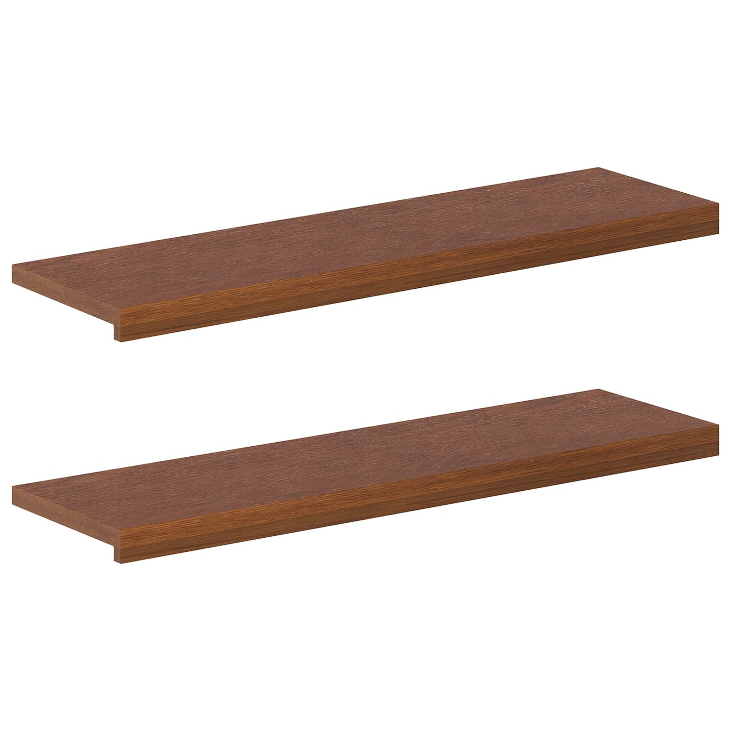 vidaXL Window Sills 2 pcs Dark Brown 90 x 30 x 2 cm Solid Oak Wood