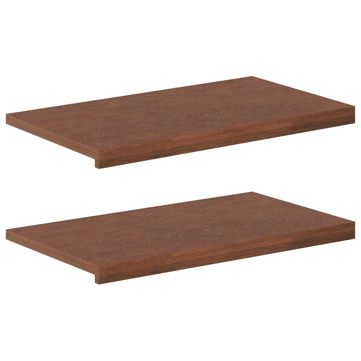 vidaXL Window Sills 2 pcs Dark Brown 70 x 30 x 2 cm Solid Oak Wood