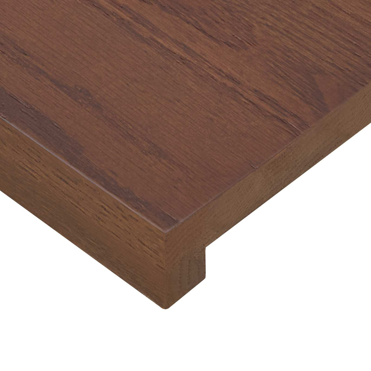 vidaXL Window Sills 2 pcs Dark Brown 80 x 40 x 2 cm Solid Oak Wood