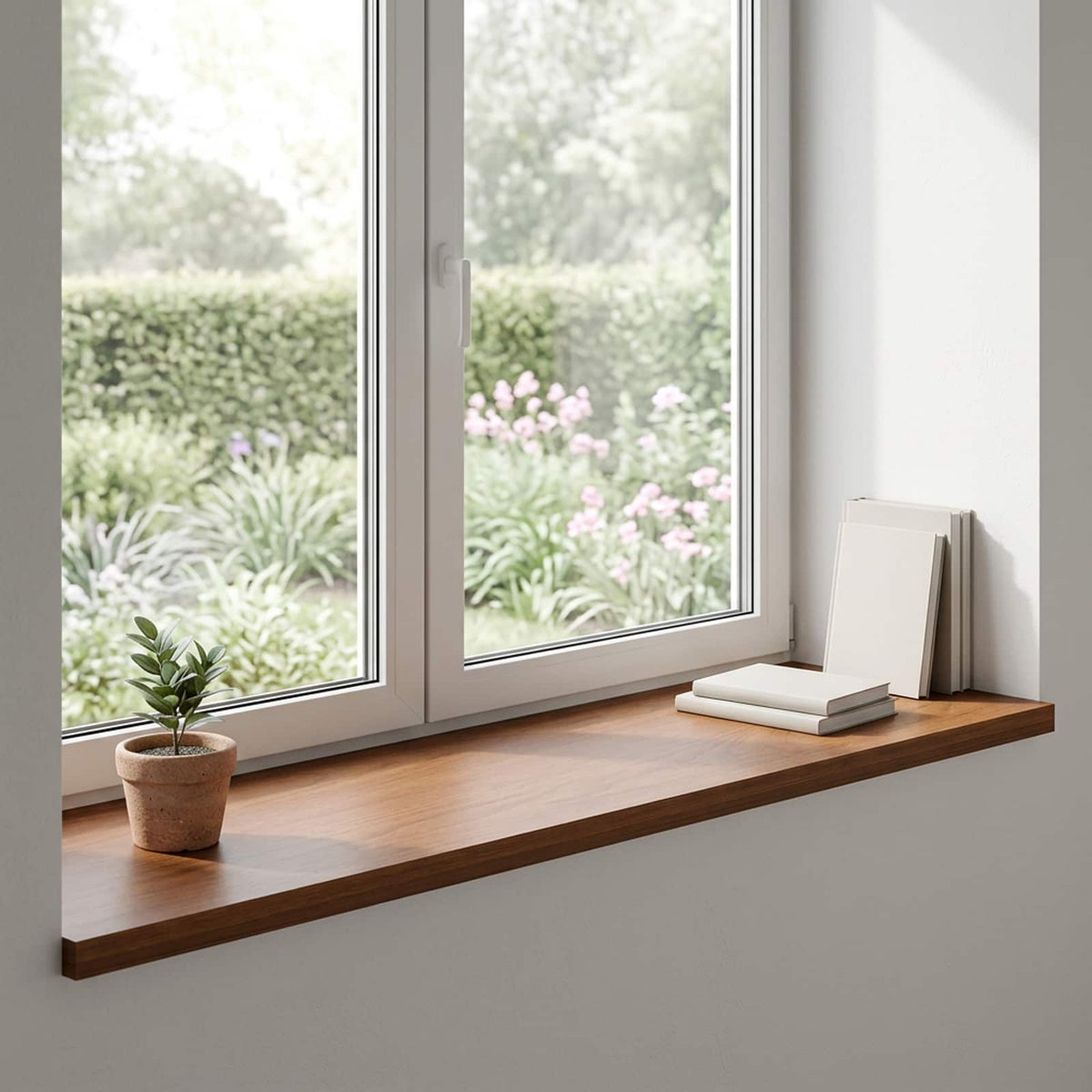 vidaXL Window Sills 2 pcs Dark Brown 140 x 40 x 2 cm Solid Oak Wood