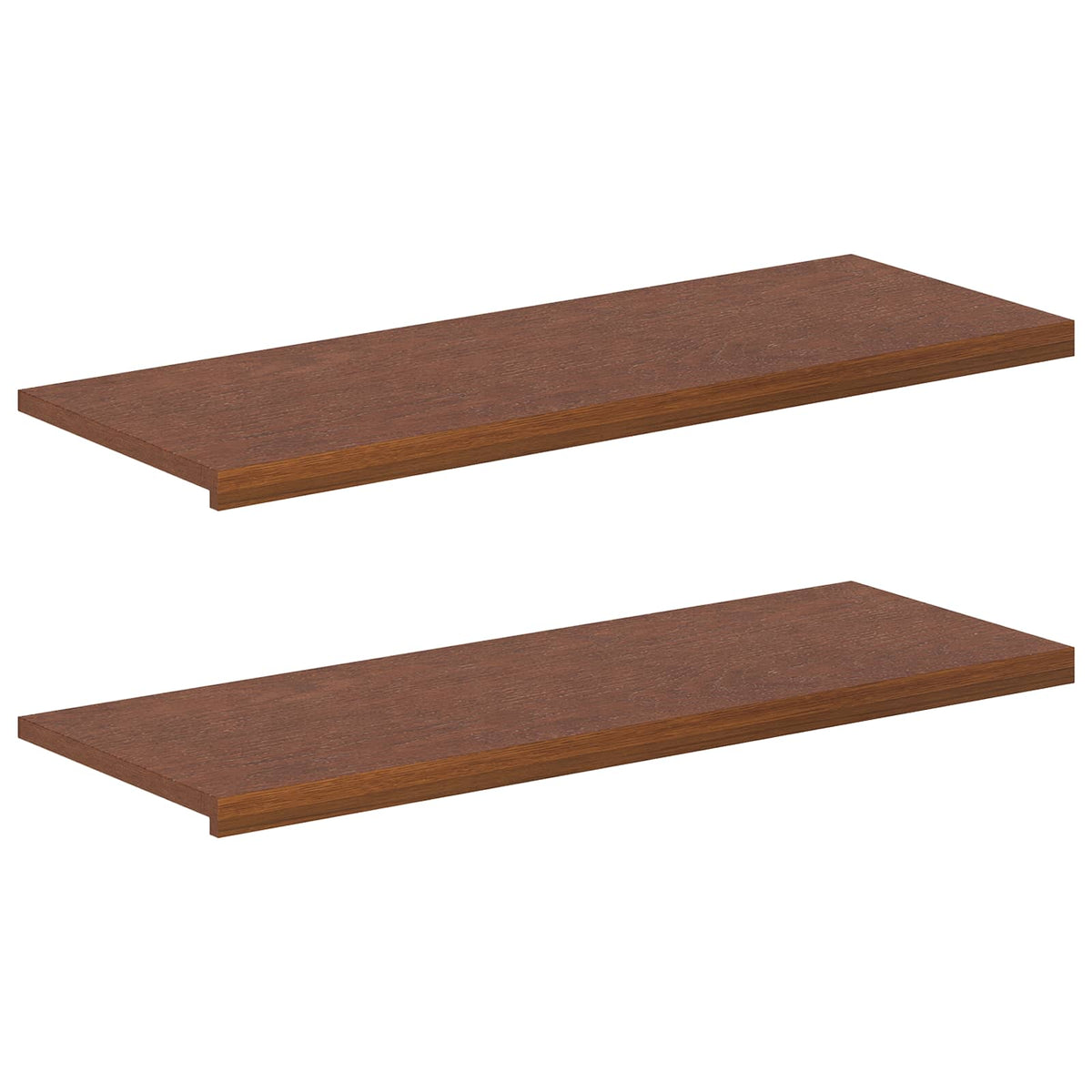 vidaXL Window Sills 2 pcs Dark Brown 110 x 40 x 2 cm Solid Oak Wood