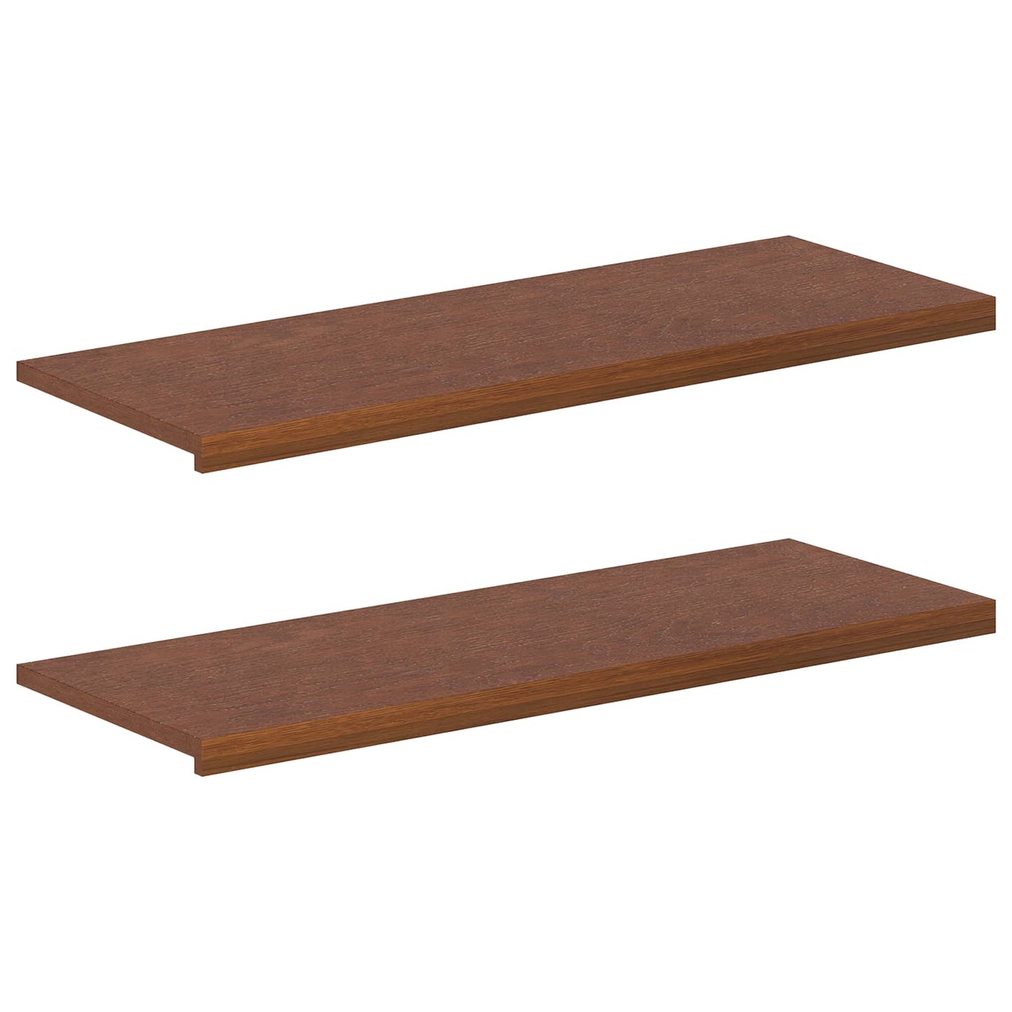 vidaXL Window Sills 2 pcs Dark Brown 120 x 40 x 2 cm Solid Oak Wood