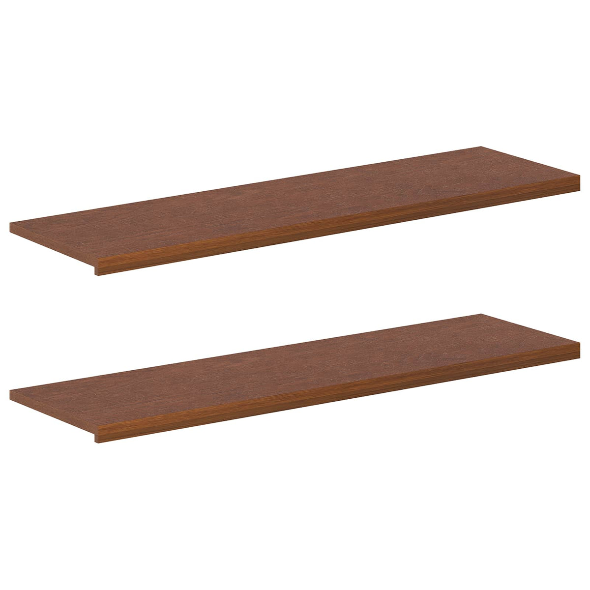 vidaXL Window Sills 2 pcs Dark Brown 140 x 40 x 2 cm Solid Oak Wood