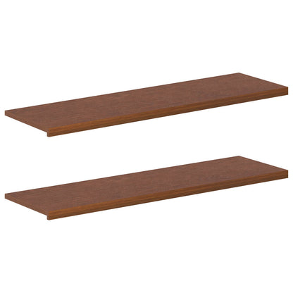 vidaXL Window Sills 2 pcs Dark Brown 160 x 40 x 2 cm Solid Oak Wood