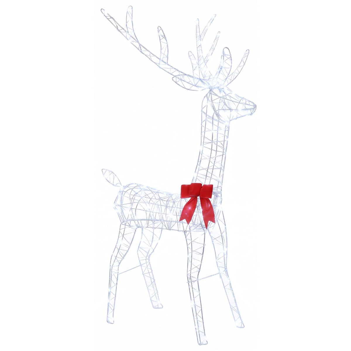 vidaXL Christmas LED Reindeer Family 700 LEDs Cold White