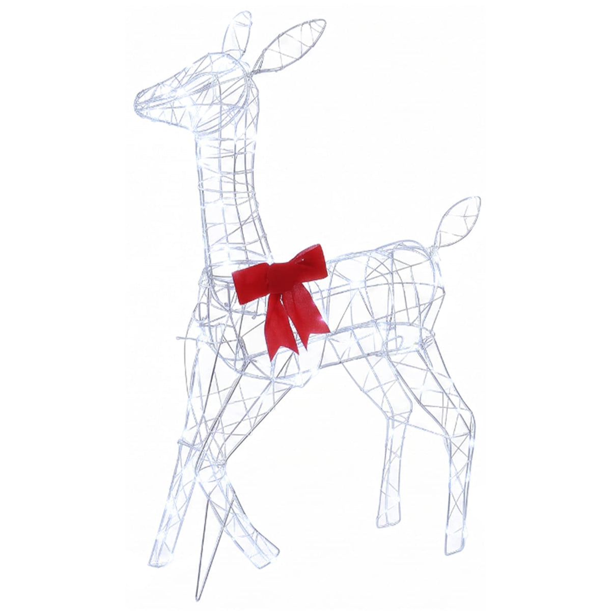 vidaXL Christmas LED Reindeer Family 700 LEDs Cold White