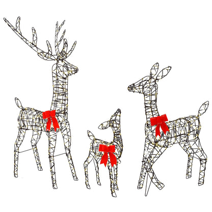 vidaXL Christmas LED Reindeer Family 700 LEDs Warm White