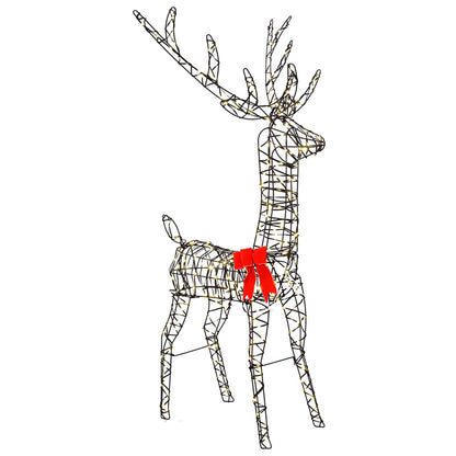 vidaXL Christmas LED Reindeer Family 700 LEDs Warm White
