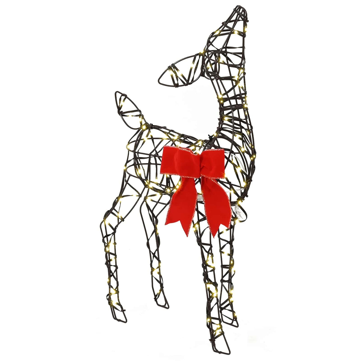 vidaXL Christmas LED Reindeer Family 700 LEDs Warm White