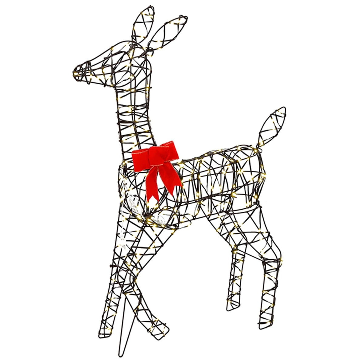 vidaXL Christmas LED Reindeer Family 700 LEDs Warm White