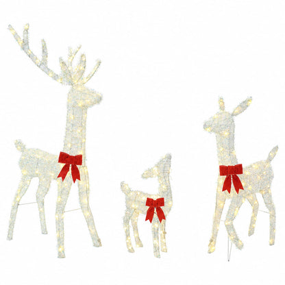 vidaXL Christmas LED Reindeer Family 300 LEDs Warm White
