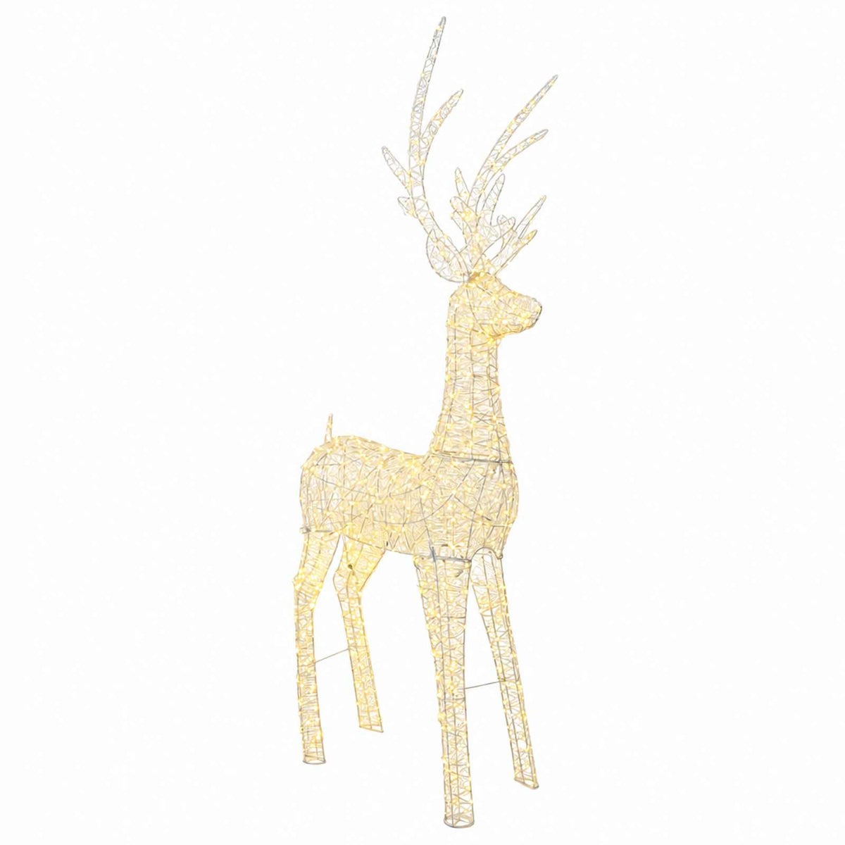 vidaXL Christmas LED Reindeer Motif Light 1000 LEDs Warm White