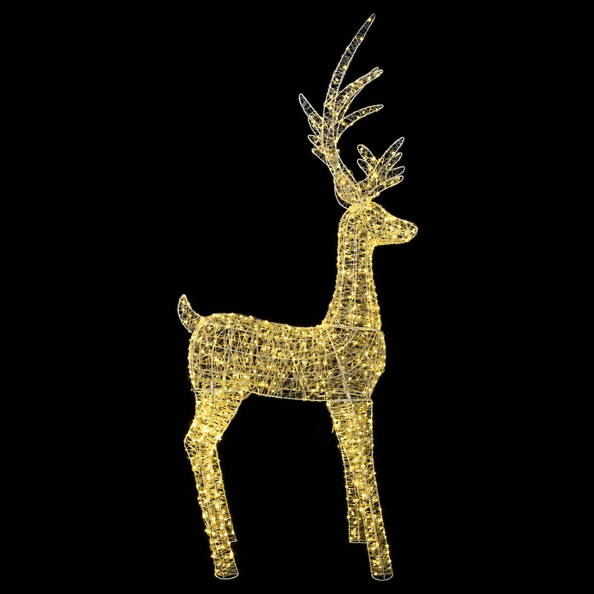 vidaXL Christmas LED Reindeer Motif Light 1000 LEDs Warm White