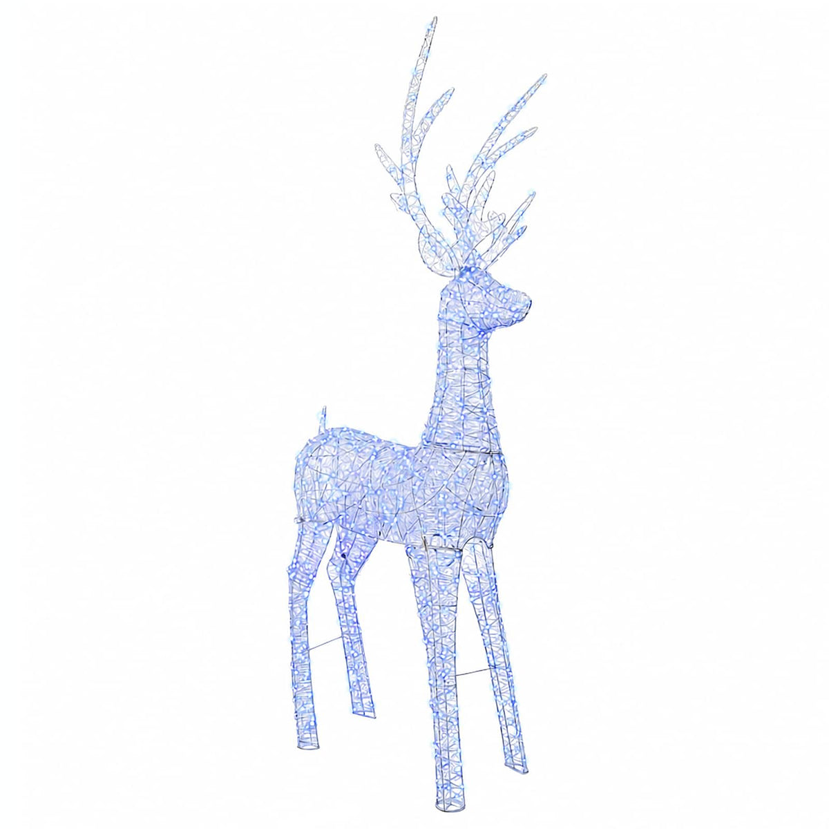 vidaXL Christmas LED Reindeer Motif Light 1000 LEDs Blue
