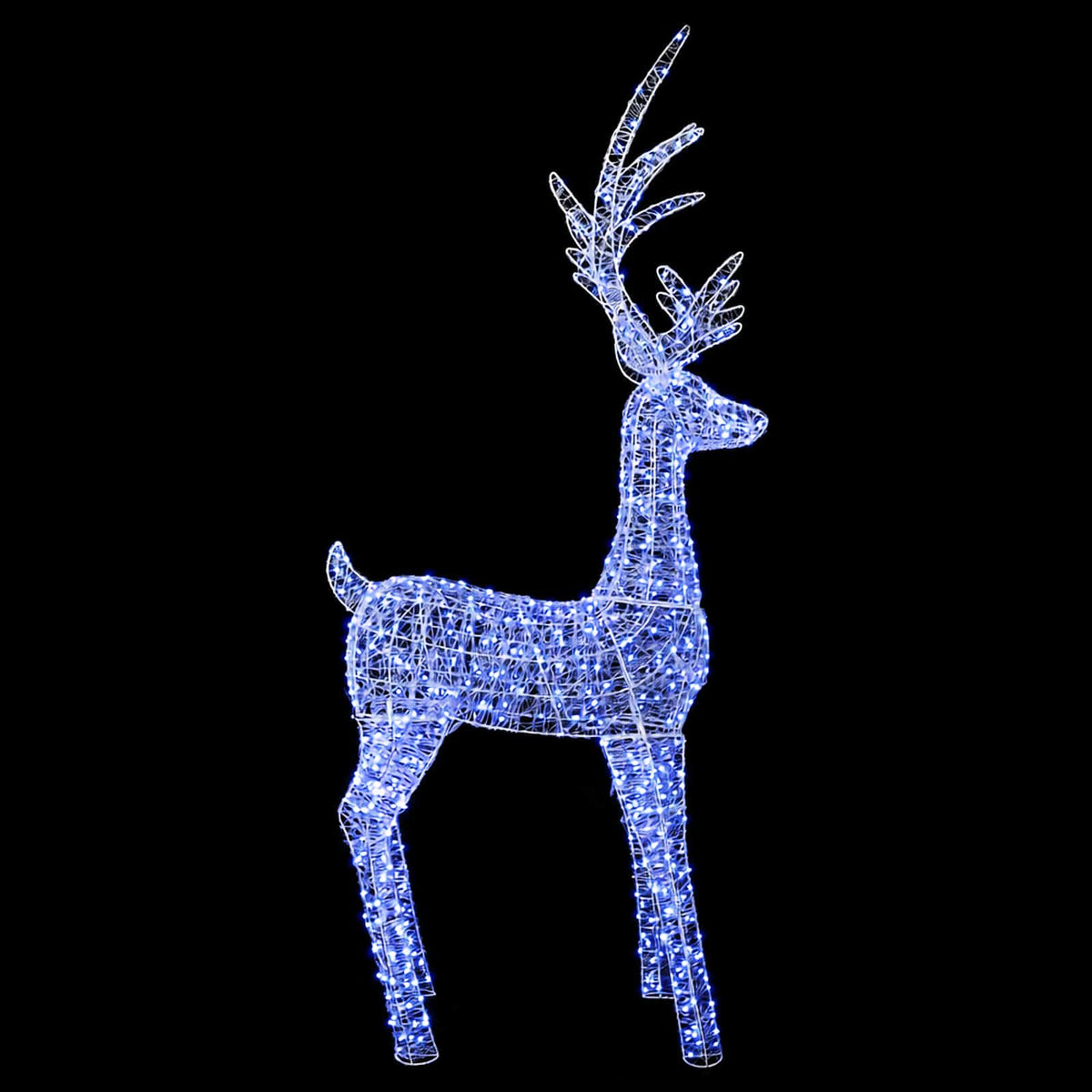 vidaXL Christmas LED Reindeer Motif Light 1000 LEDs Blue