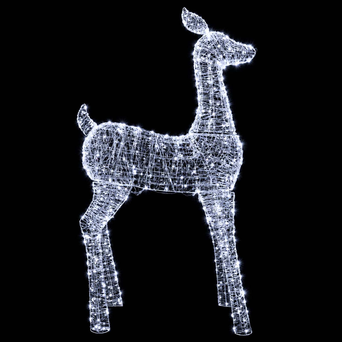 vidaXL Christmas LED Reindeer Motif Light LOVIISA 900 LEDs Cold White