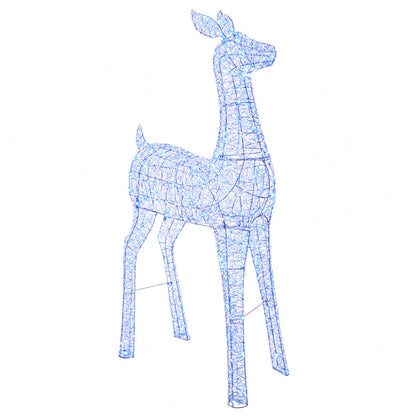 vidaXL Christmas LED Reindeer Motif Light LOVIISA 900 LEDs Blue