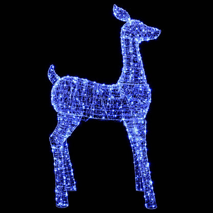 vidaXL Christmas LED Reindeer Motif Light LOVIISA 900 LEDs Blue