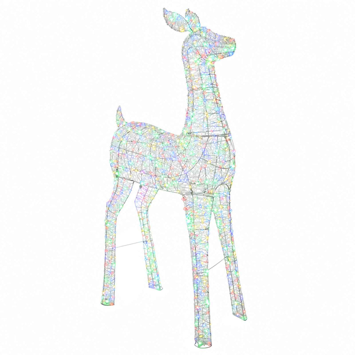 vidaXL Christmas LED Reindeer Motif Light LOVIISA 900 LEDs Multicolour