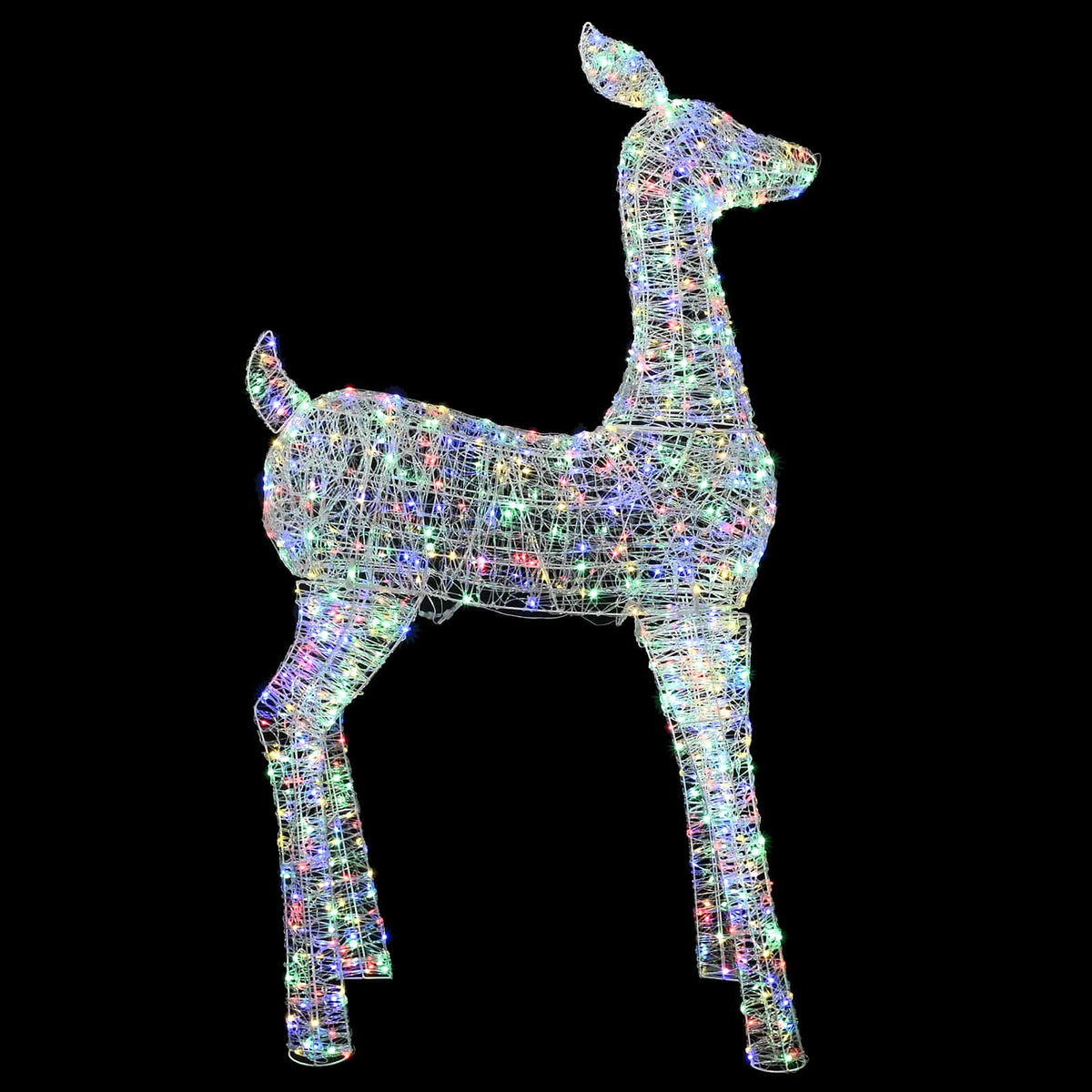 vidaXL Christmas LED Reindeer Motif Light LOVIISA 900 LEDs Multicolour
