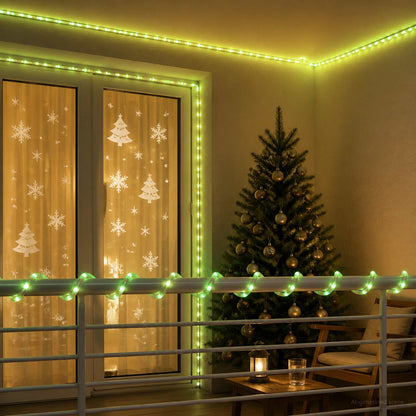 vidaXL Christmas LED Rope Light 1200 LEDs Green 50 m