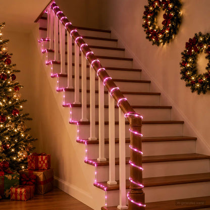 vidaXL Christmas LED Rope Light 480 LEDs Pink 20 m