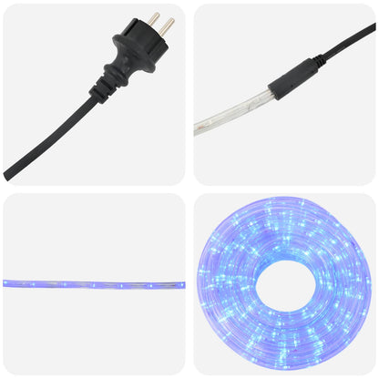 vidaXL Christmas LED Rope Light 2400 LEDs Blue 100 m