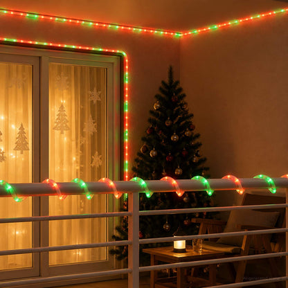vidaXL Christmas LED Rope Light 2400 LEDs Red, Green 100 m