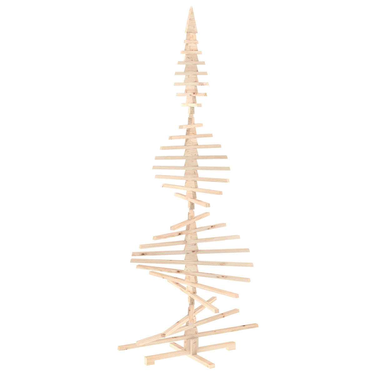 vidaXL Wooden Christmas Tree KOTKA 240 cm Solid Pine Wood Natural