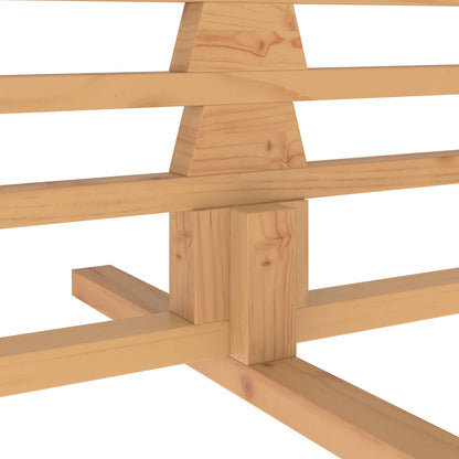 vidaXL Wooden Christmas Tree KOTKA 240 cm Solid Pine Wood Brown Finish