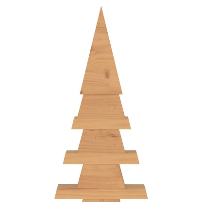vidaXL Wooden Christmas Tree KOTKA 240 cm Solid Pine Wood Brown Finish