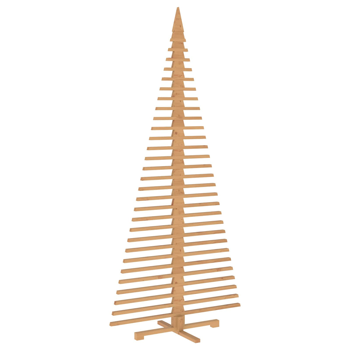 vidaXL Wooden Christmas Tree KOTKA 240 cm Solid Pine Wood Brown Finish