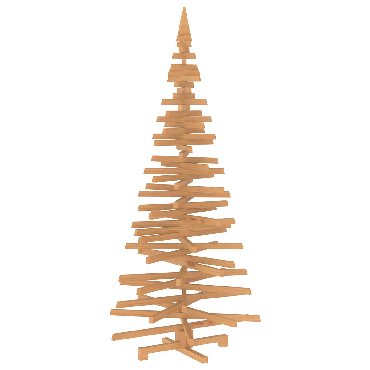 vidaXL Wooden Christmas Tree KOTKA 240 cm Solid Pine Wood Brown Finish