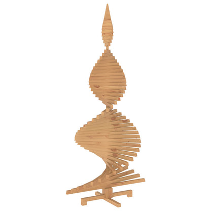 vidaXL Wooden Christmas Tree KOTKA 240 cm Solid Pine Wood Brown Finish