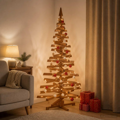 vidaXL Wooden Christmas Tree KOTKA 180 cm Solid Pine Wood