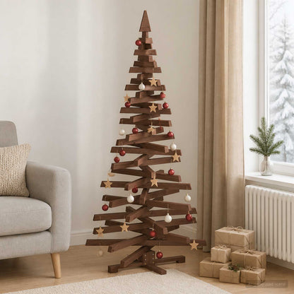 vidaXL Wooden Christmas Tree KOTKA 180 cm Solid Pine Wood