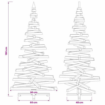 vidaXL Wooden Christmas Tree KOTKA 180 cm Solid Pine Wood