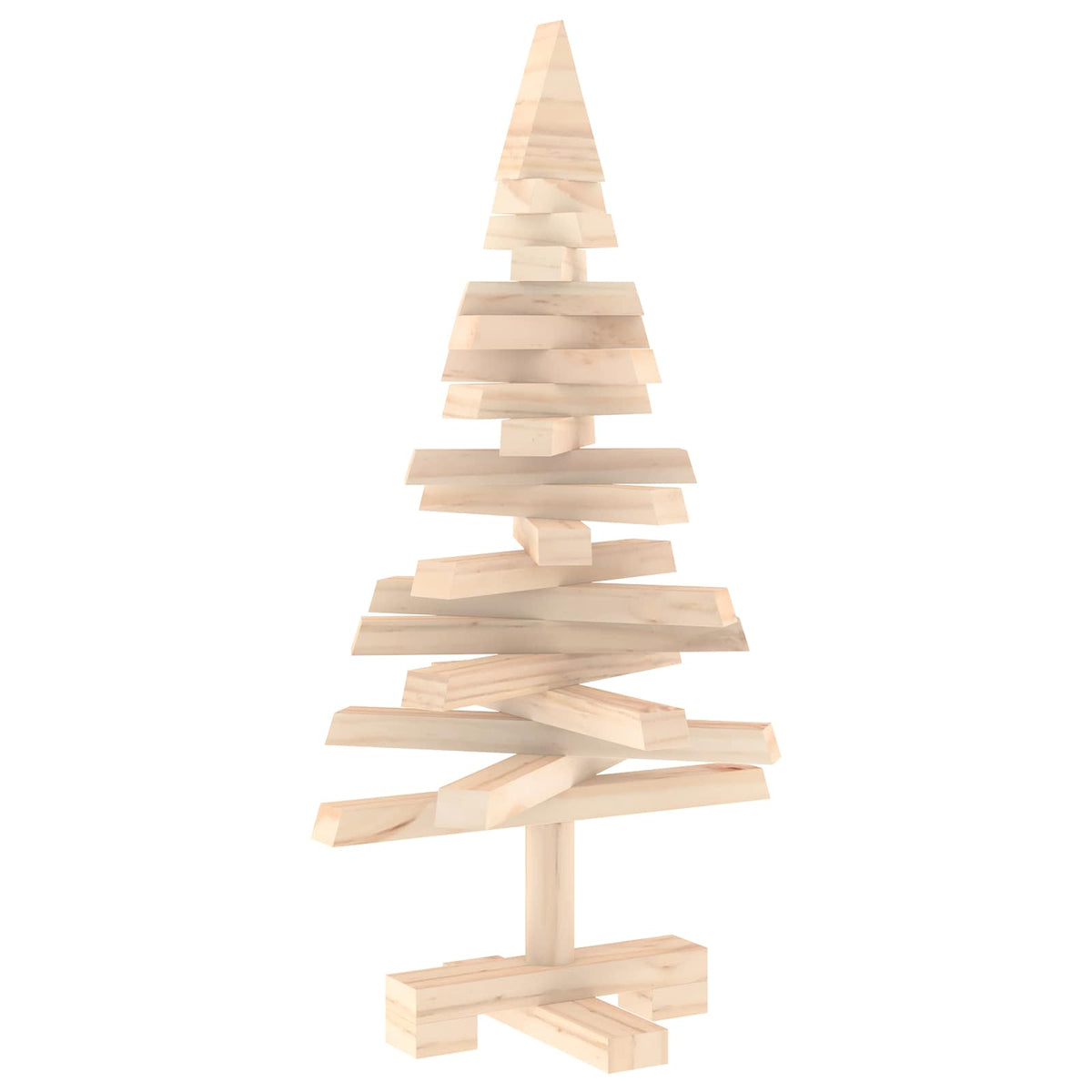 vidaXL Wooden Christmas Tree KOTKA 60 cm Solid Pine Wood Natural